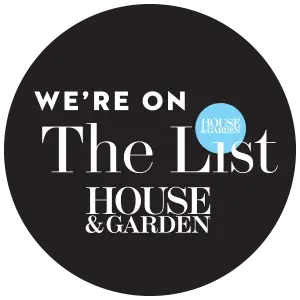 We're on The List House and Garden Logo